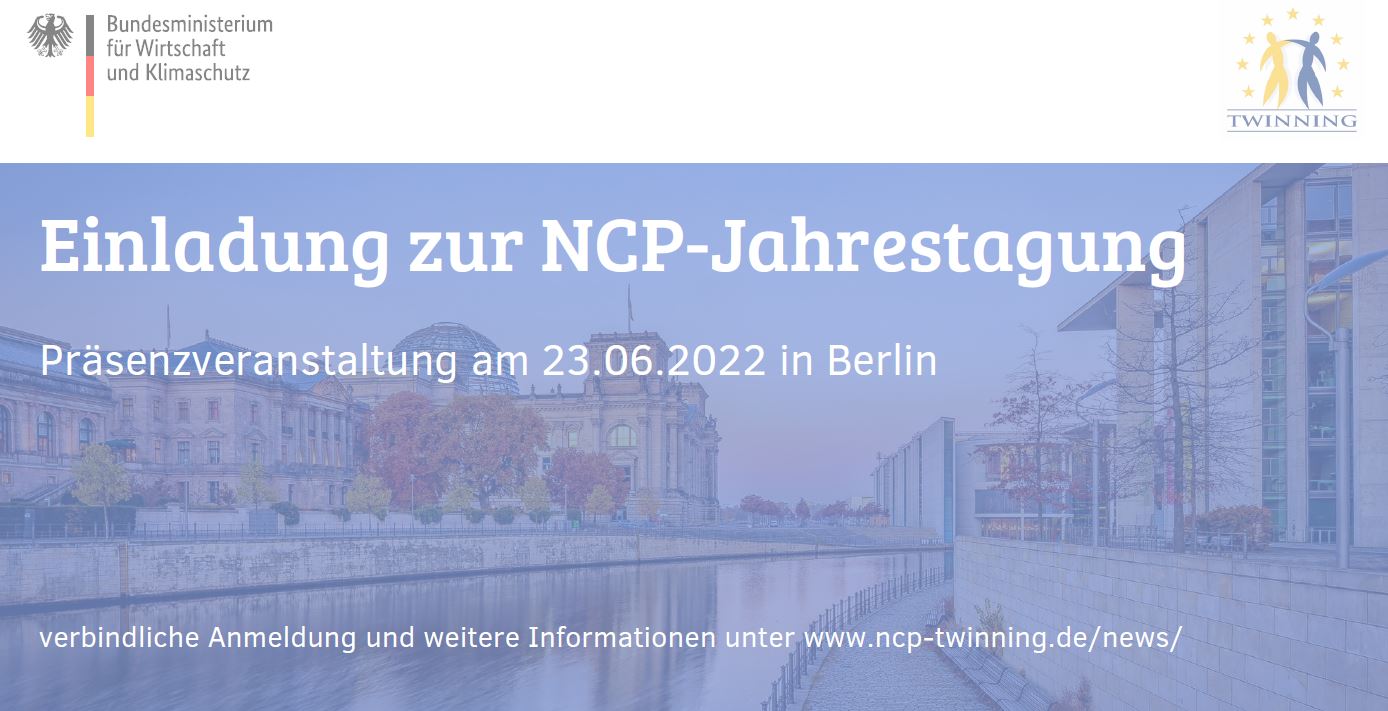 Ankündigung der NCP-Twinning Jahrestagung am 23. Juni 2022